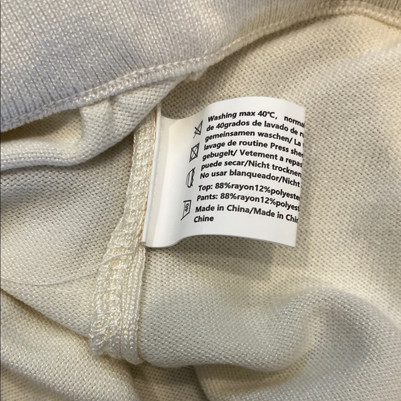 Luxurious Ekouaer Cream Women's Pajama Pants Size XL - Picture 7 of 7